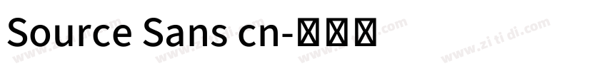 Source Sans cn字体转换 Source Sans cn字体转换